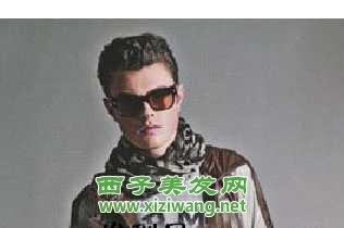 欧美三七男发型图片